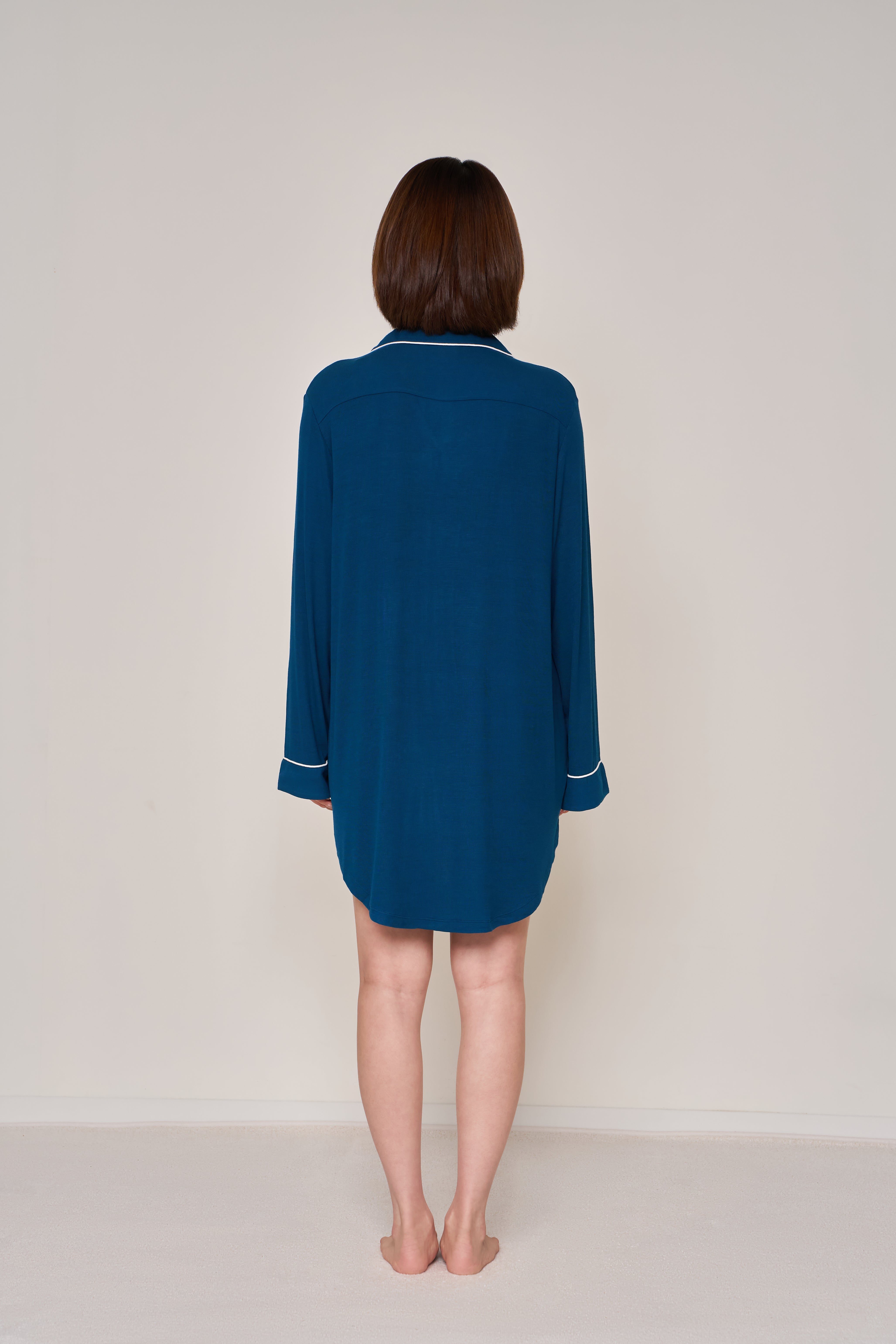 Long Button-Up Sleep Shirt