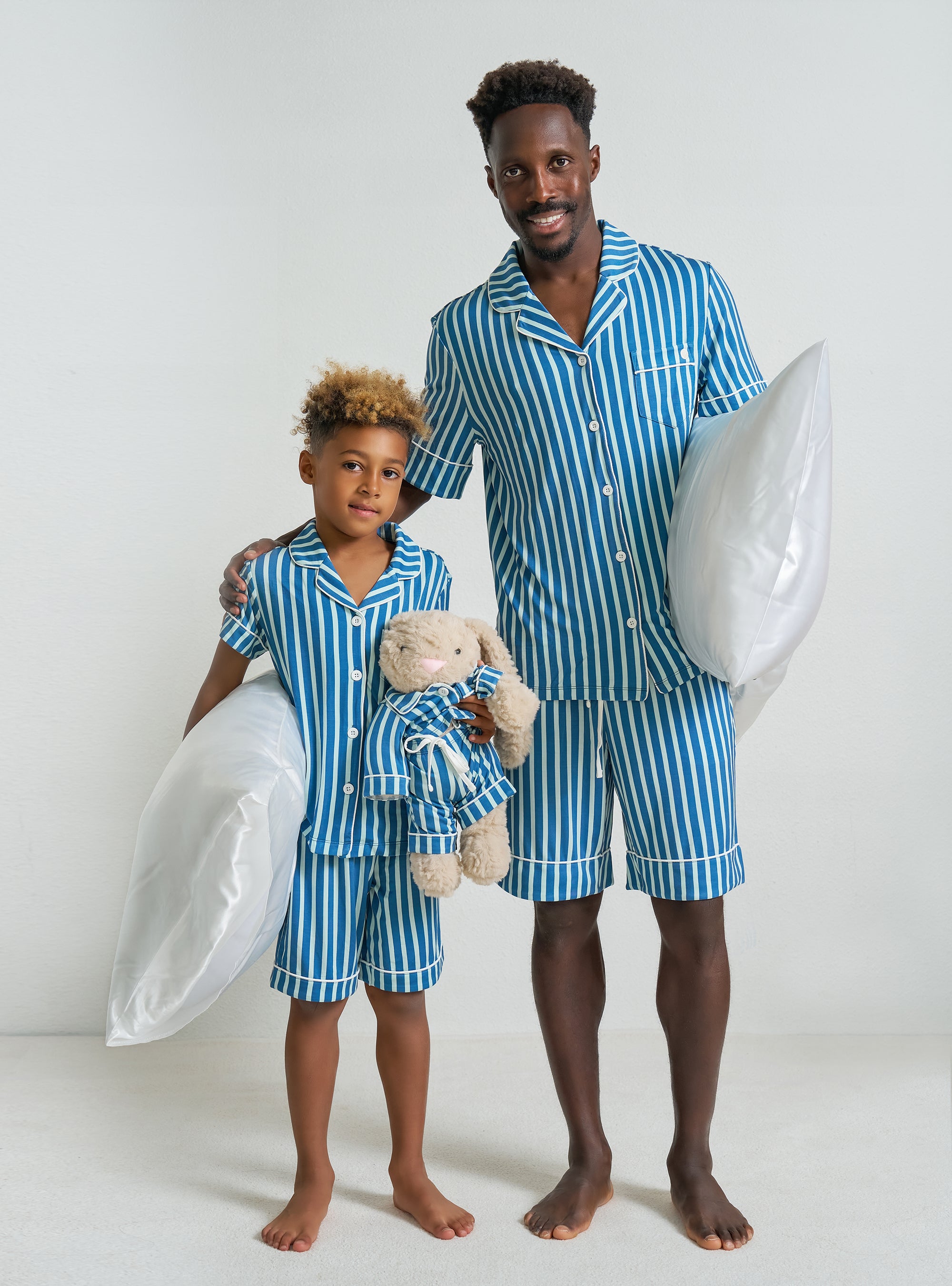 Kids' Shorts Button-Up Set