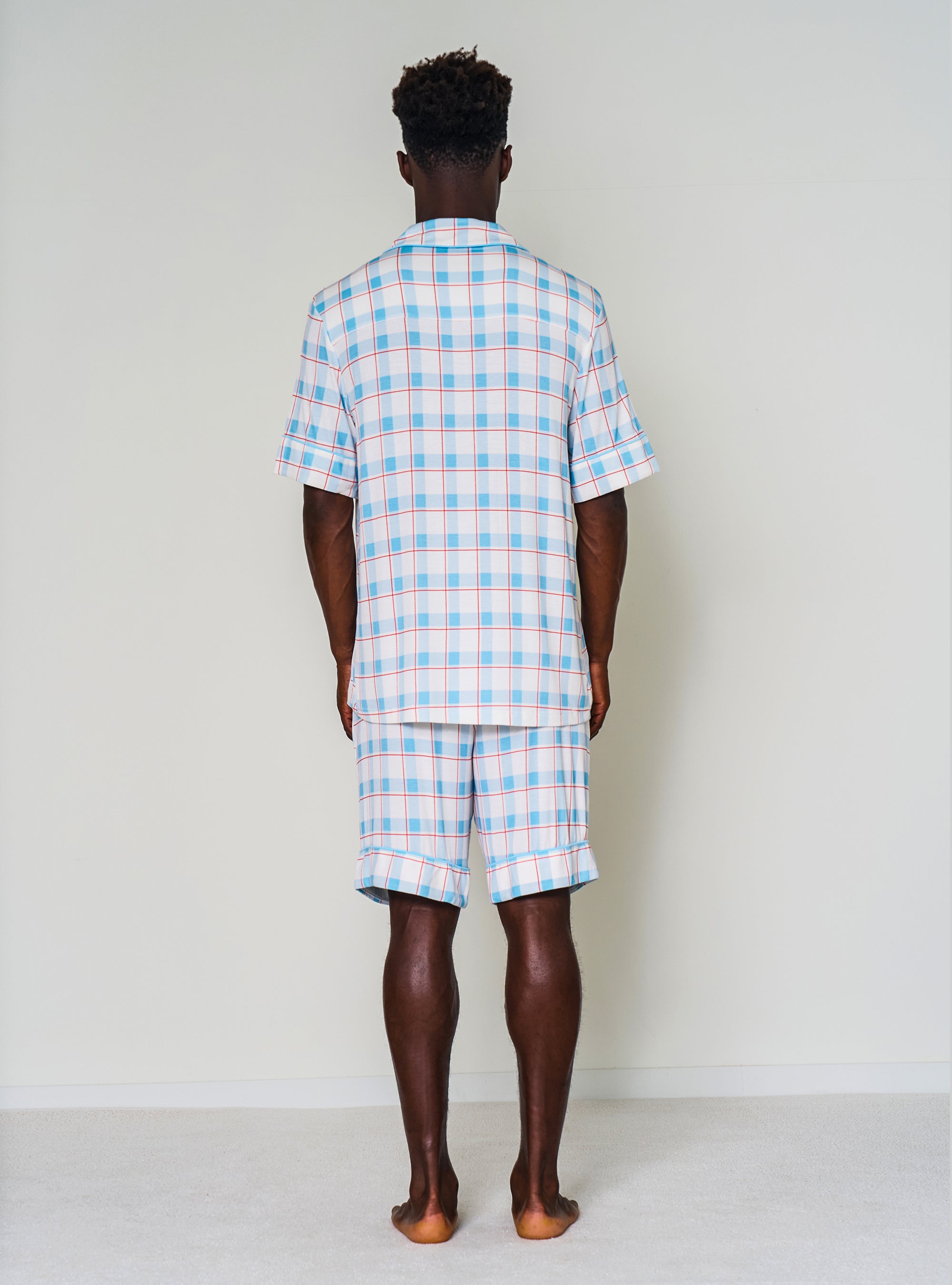 Men's Shorts Button- Up Set