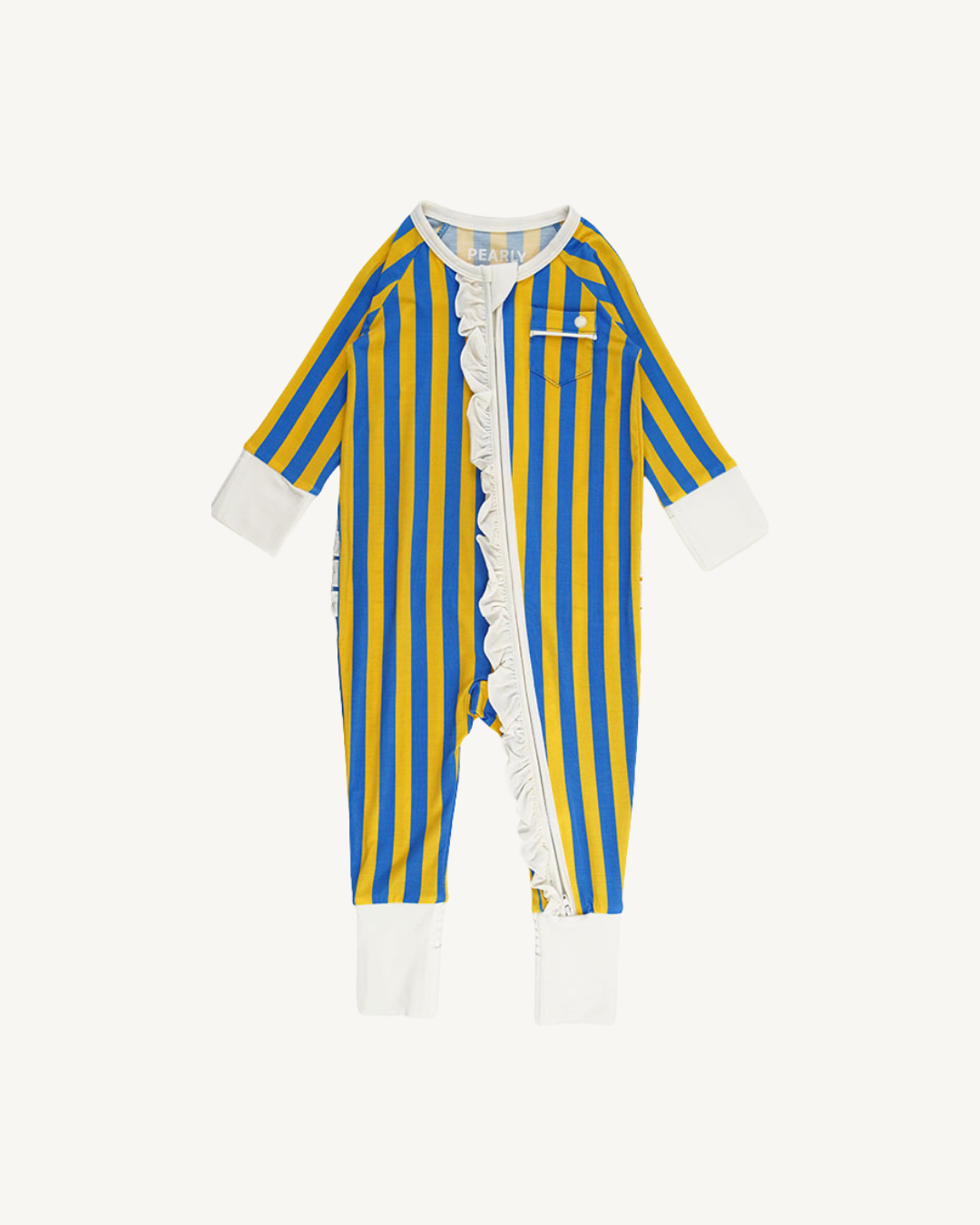 Zipper Romper with Ruffles