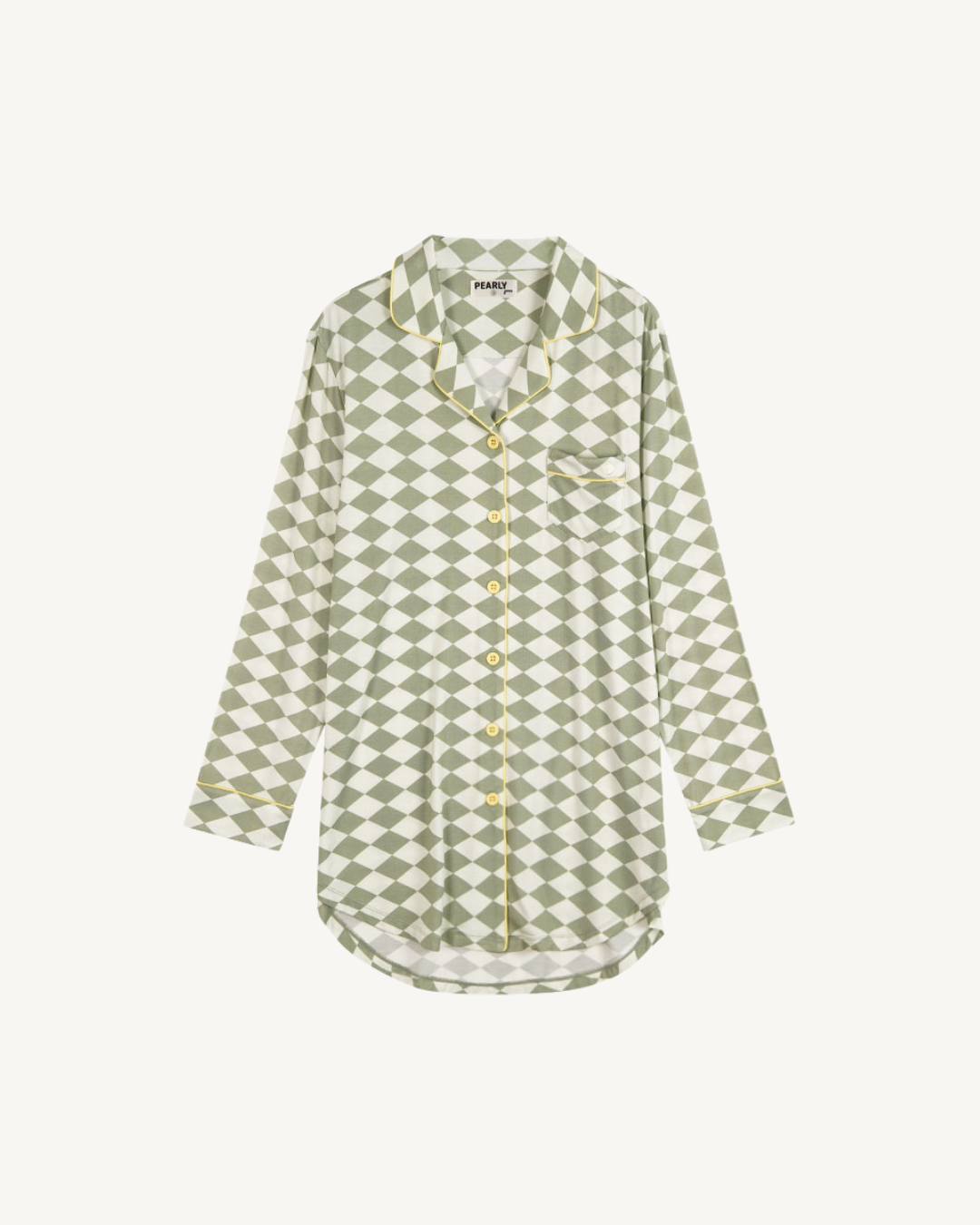 Long Button-Up Sleep Shirt