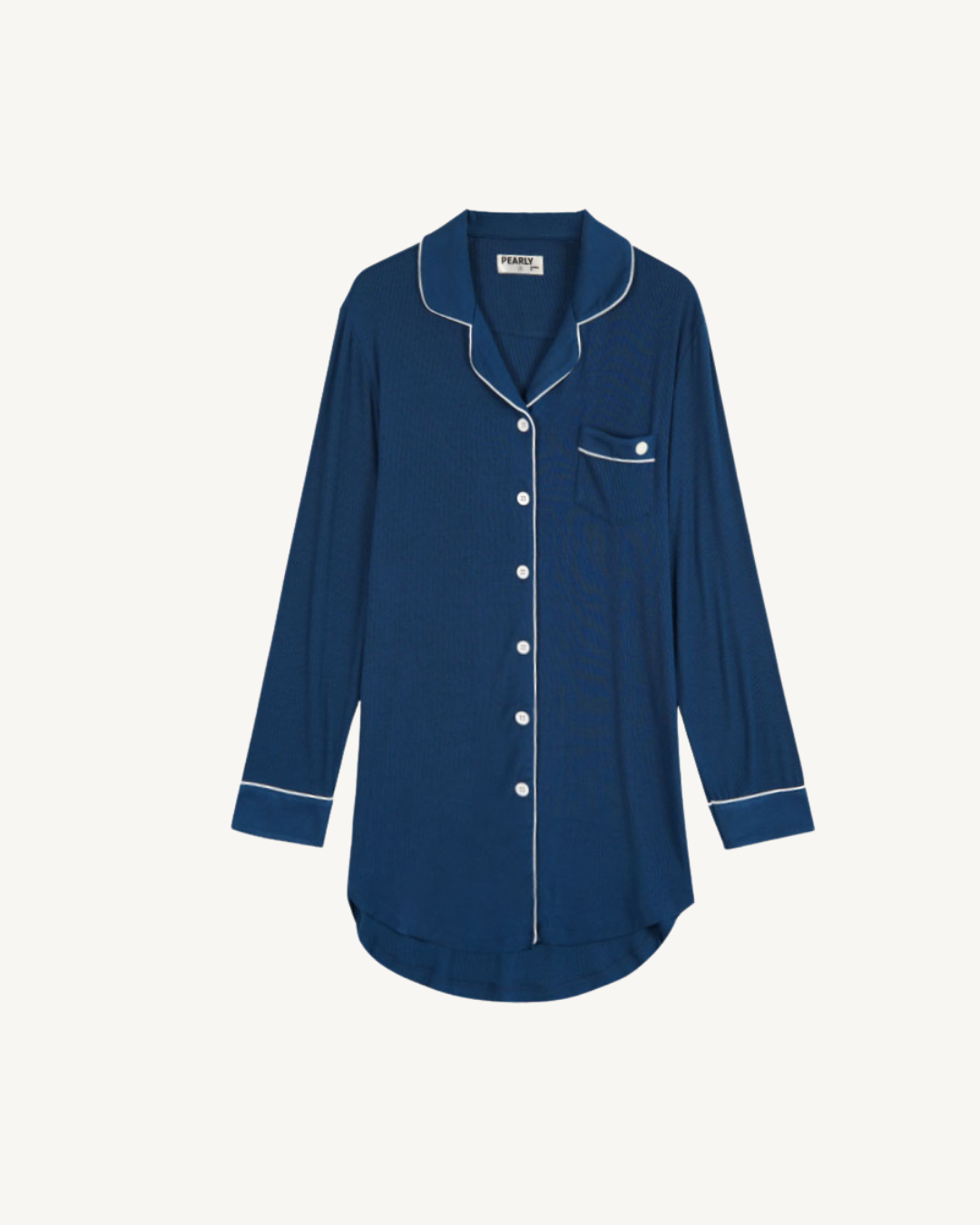 Long Button-Up Sleep Shirt