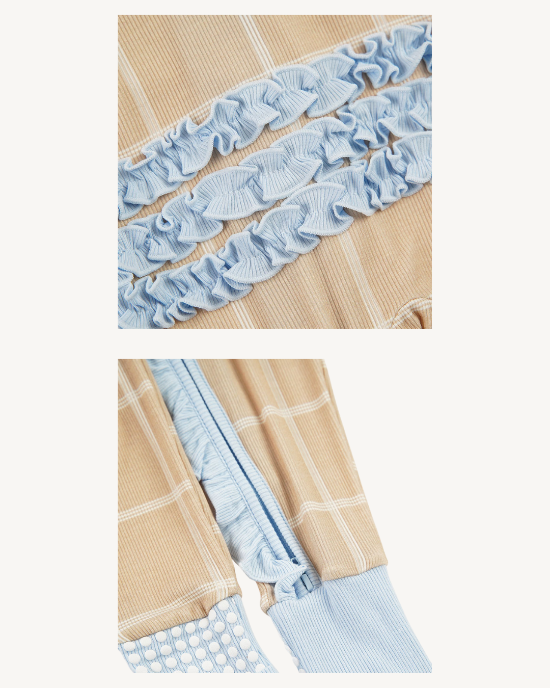 Zipper Romper with Ruffles