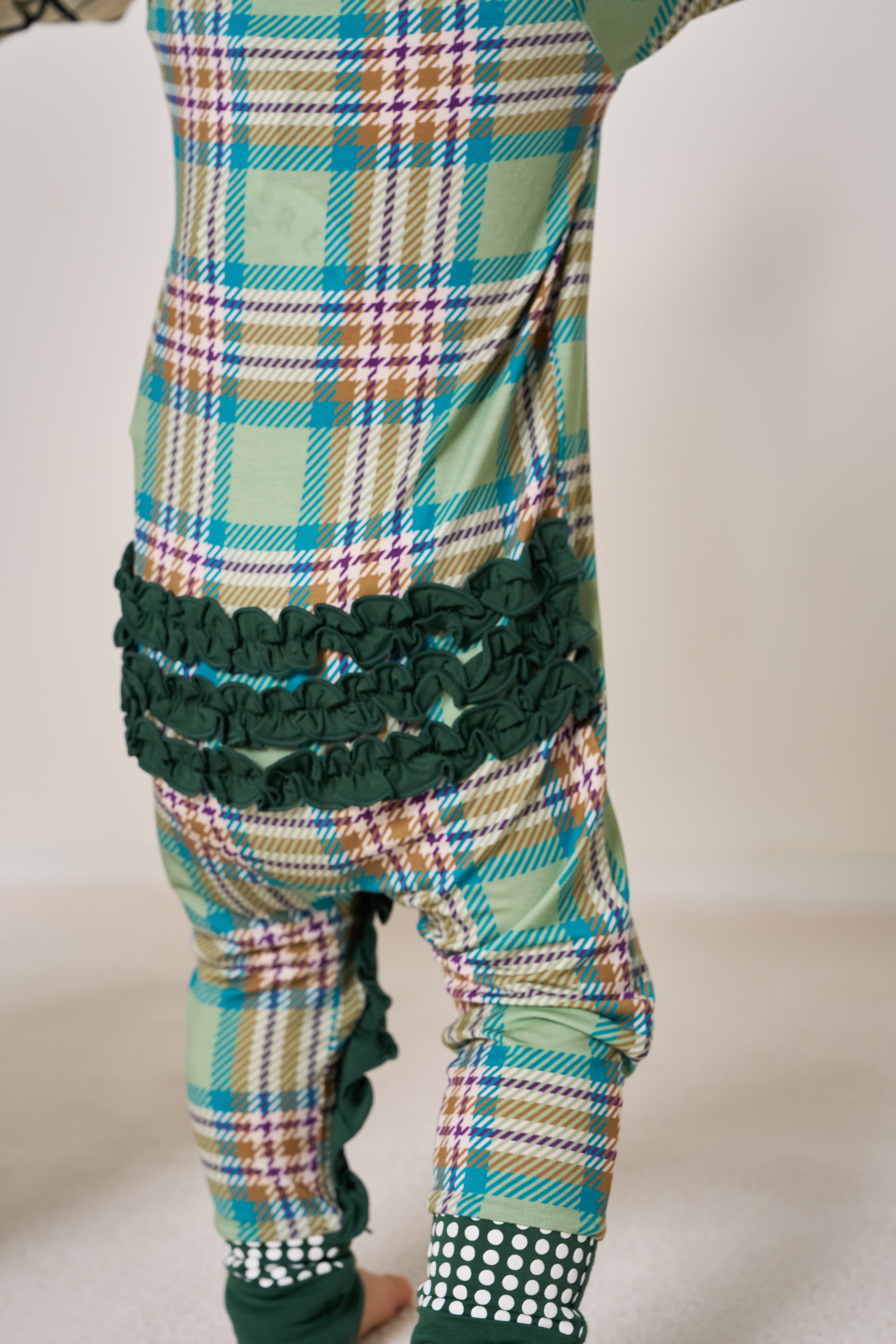 Zipper Romper with Ruffles