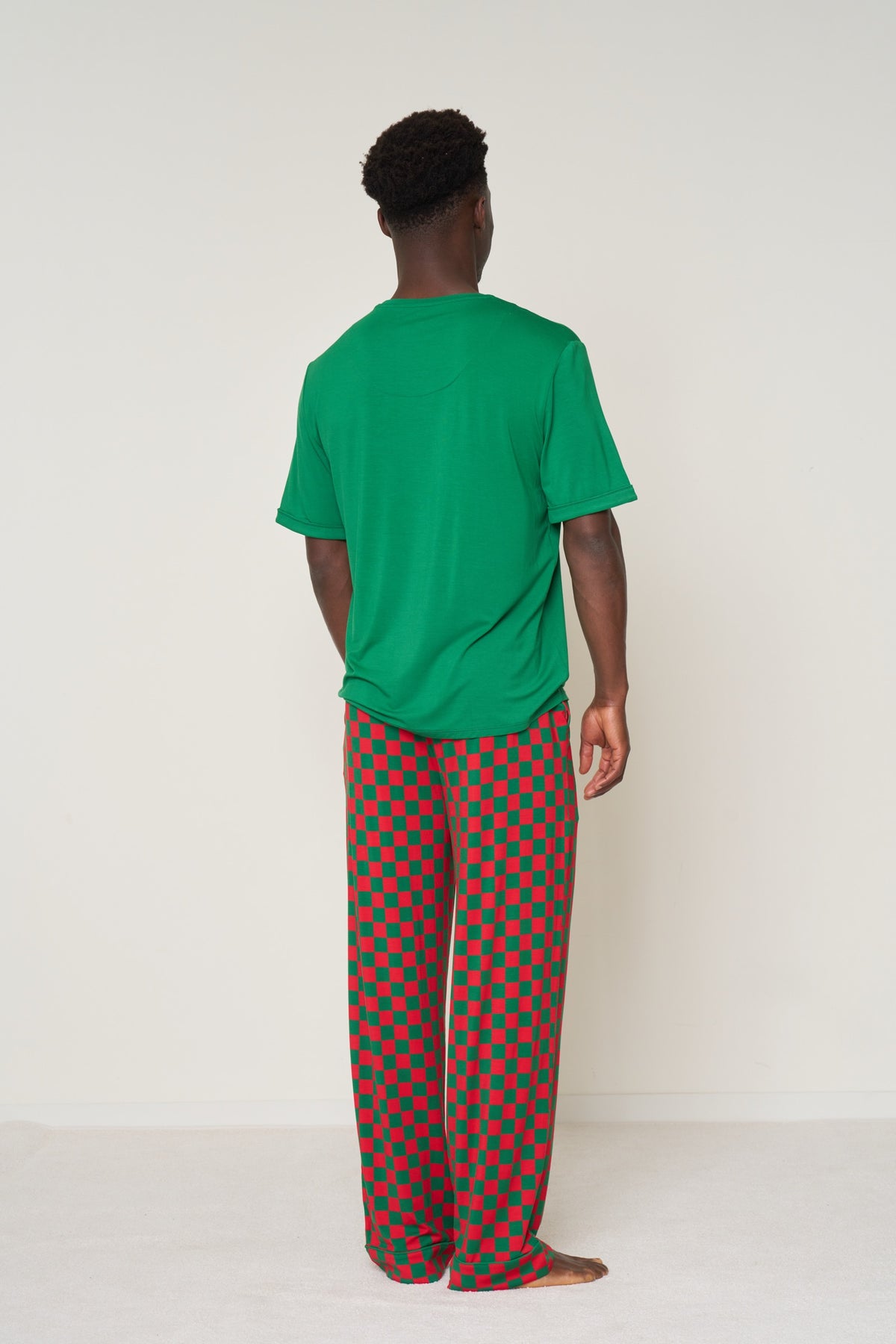 Pocket T-Shirt Set Christmas - Merry Checkmate TENCEL™ Modal