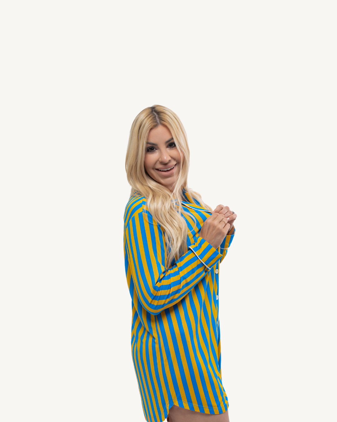 Long Button-Up Sleep Shirt