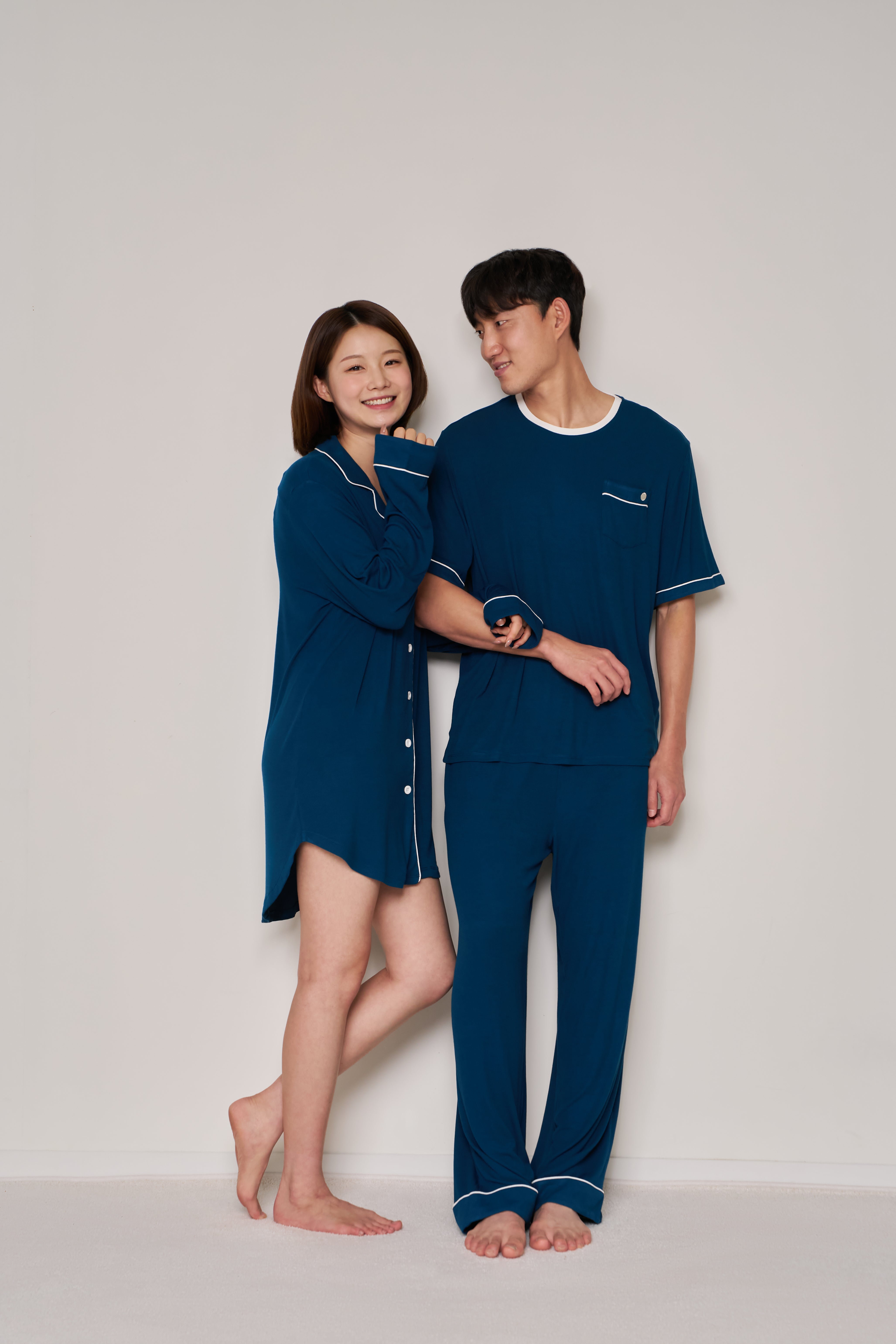 Long Button-Up Sleep Shirt