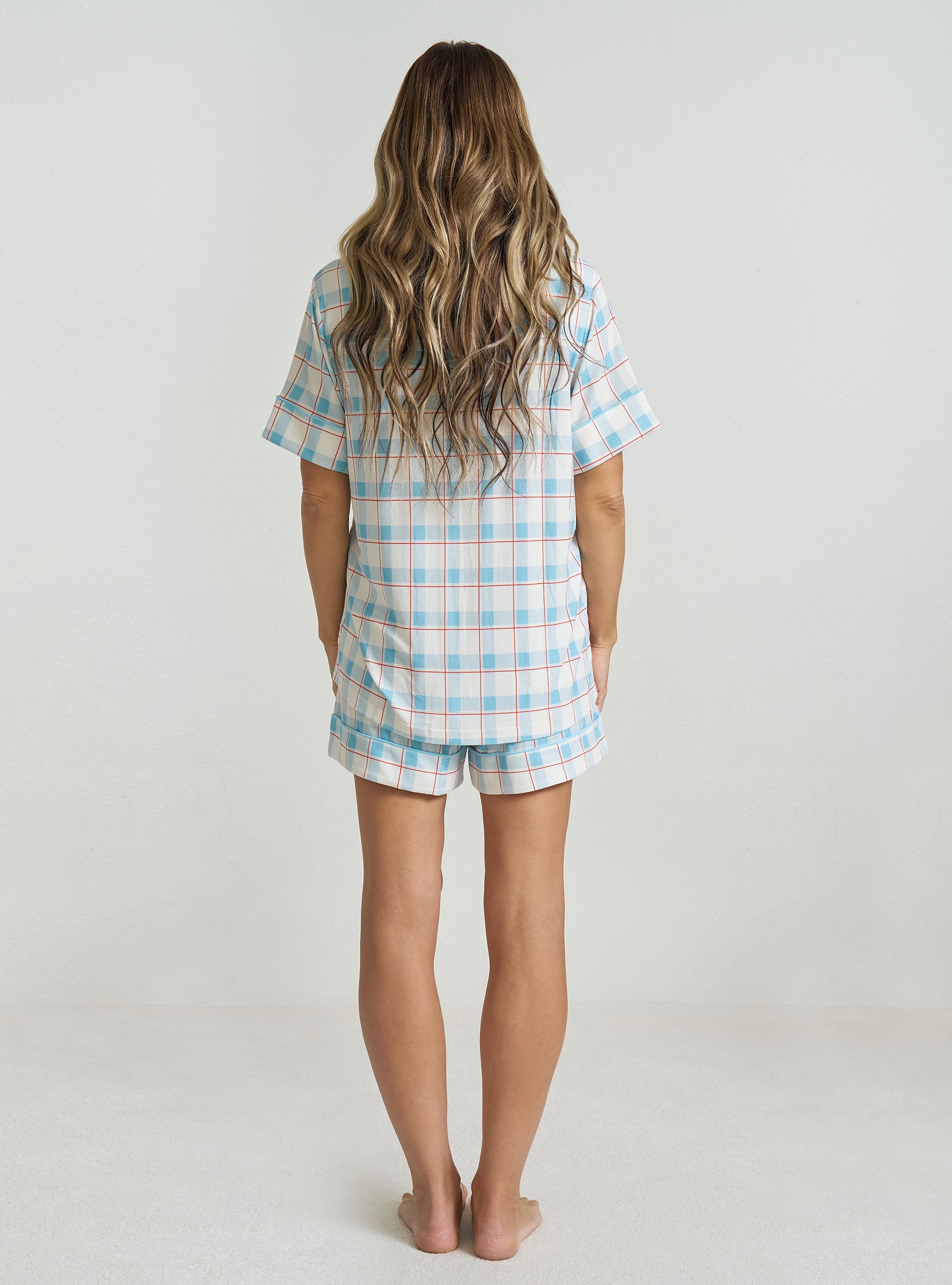 Women's Shorts Button-Up Set