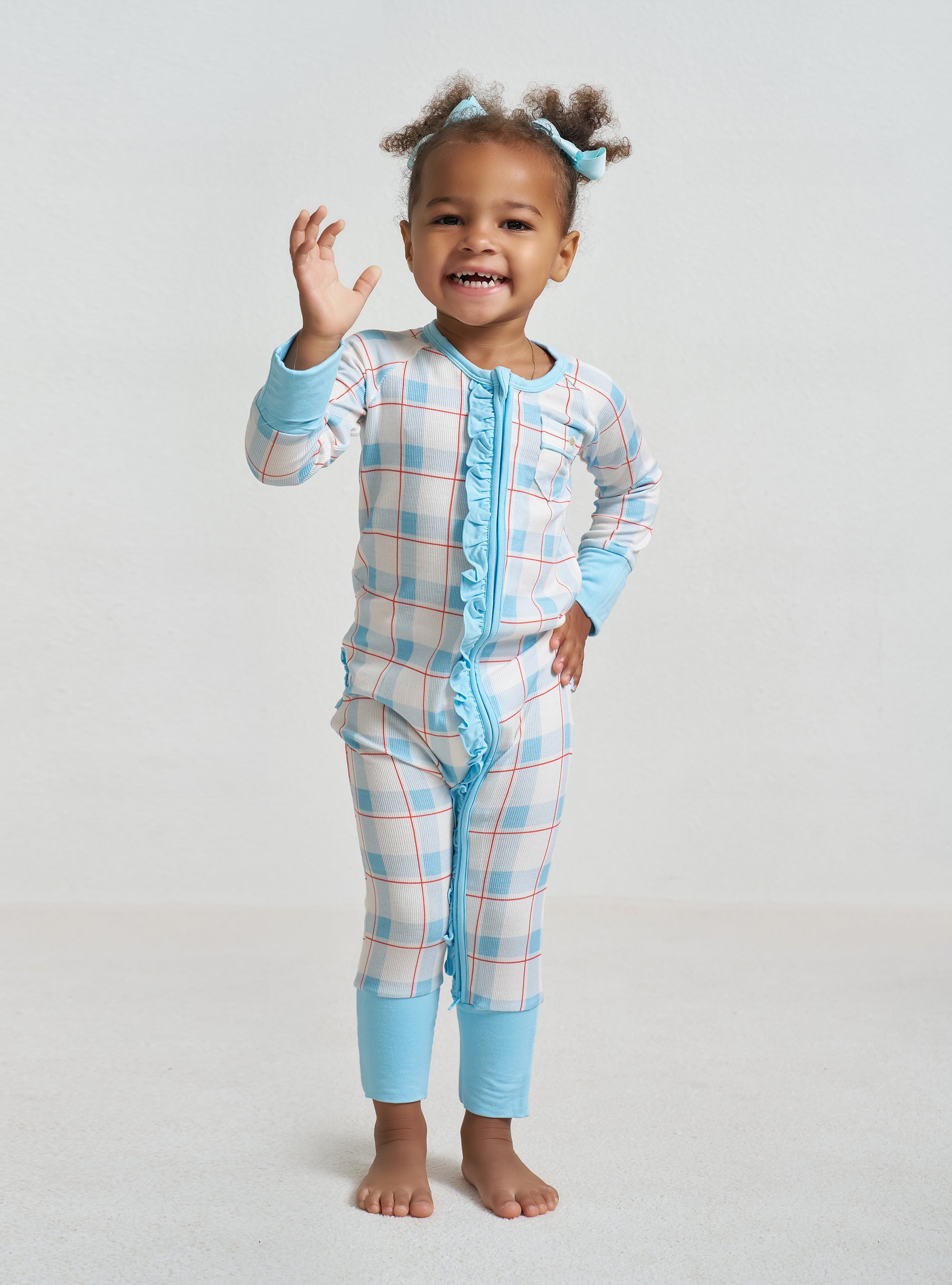 Zipper Romper with Ruffles