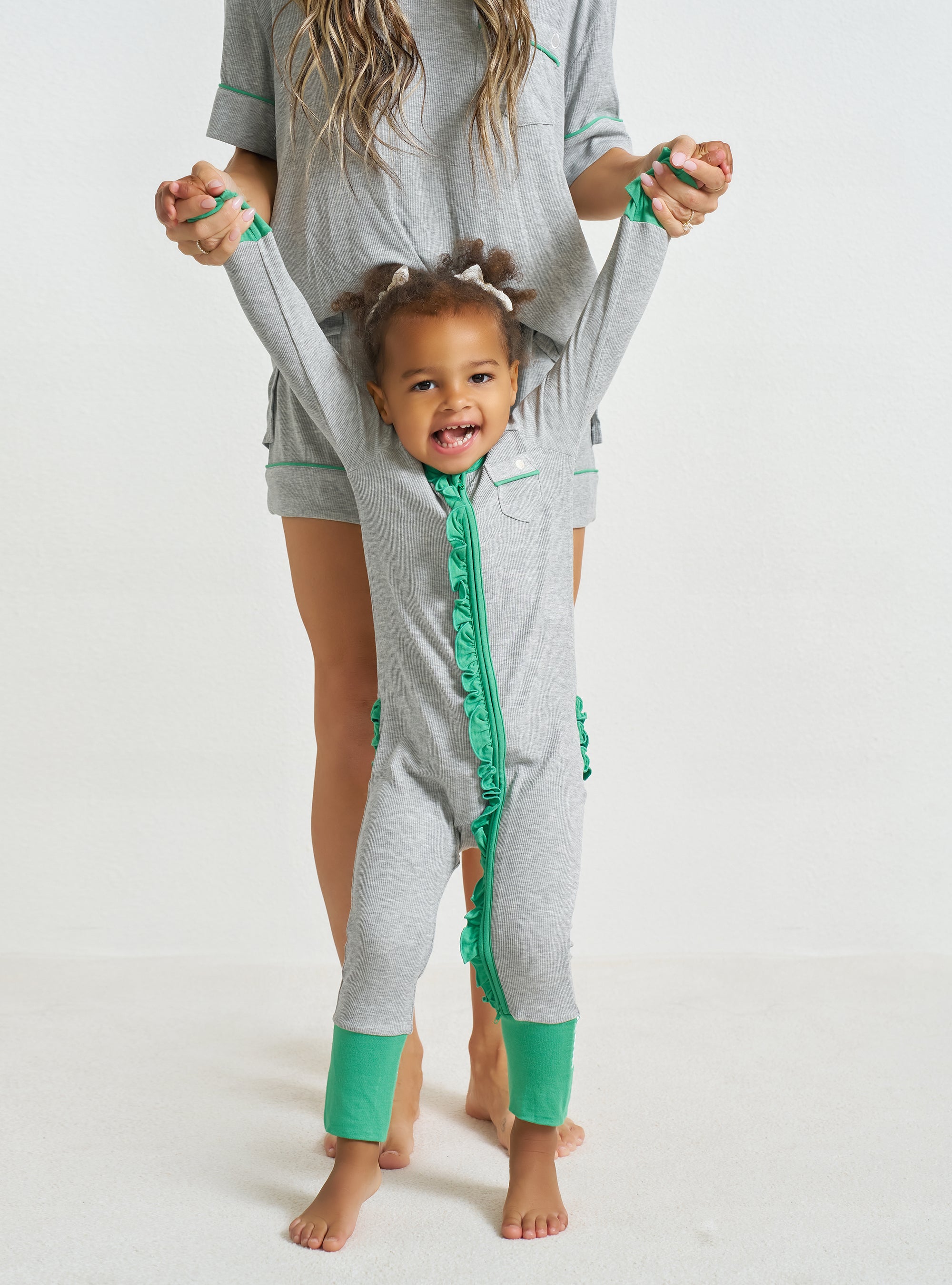 Zipper Romper with Ruffles