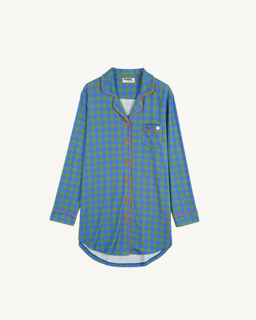 Long Button-Up Sleep Shirt