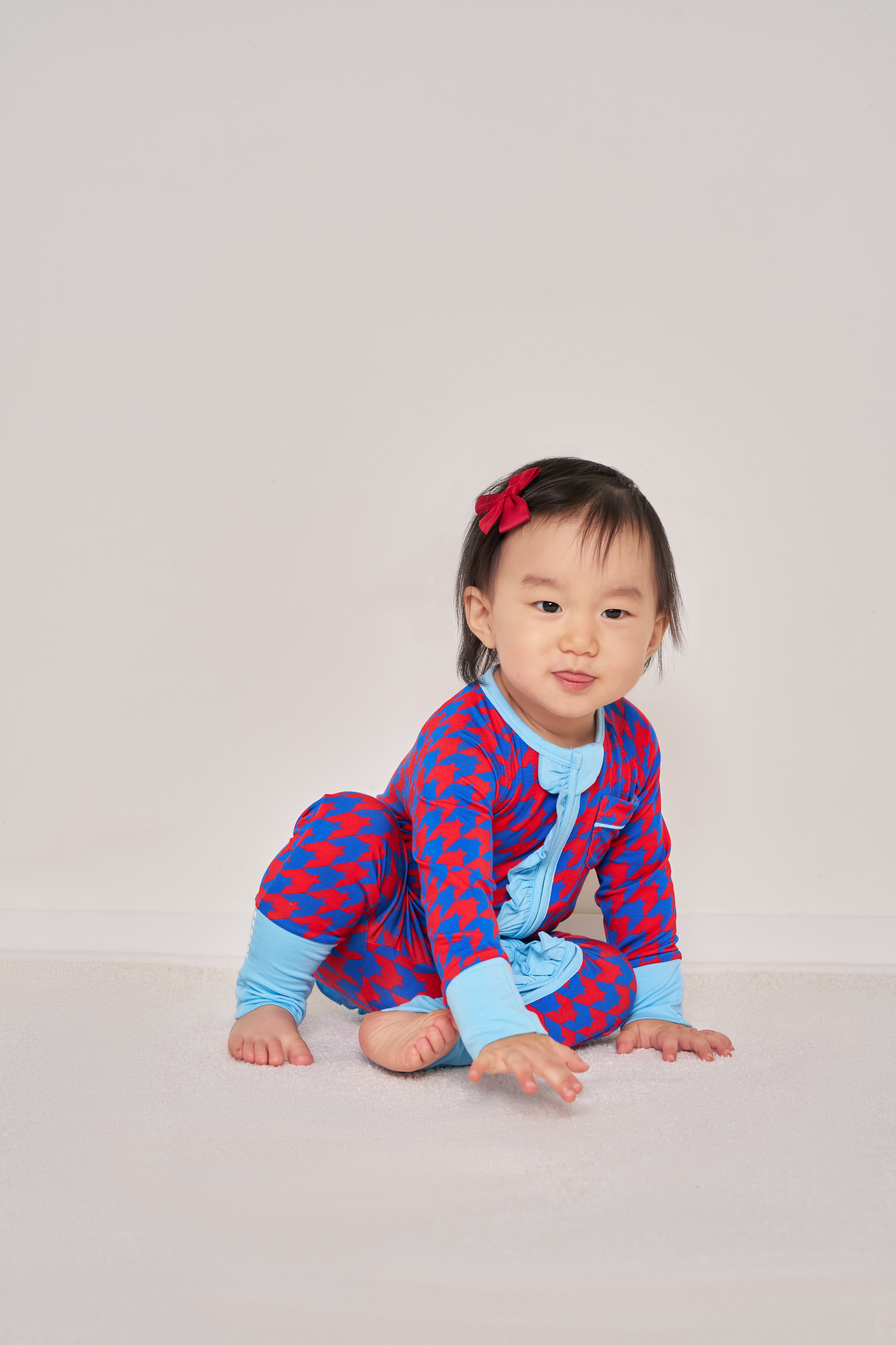 Zipper Romper with Ruffles